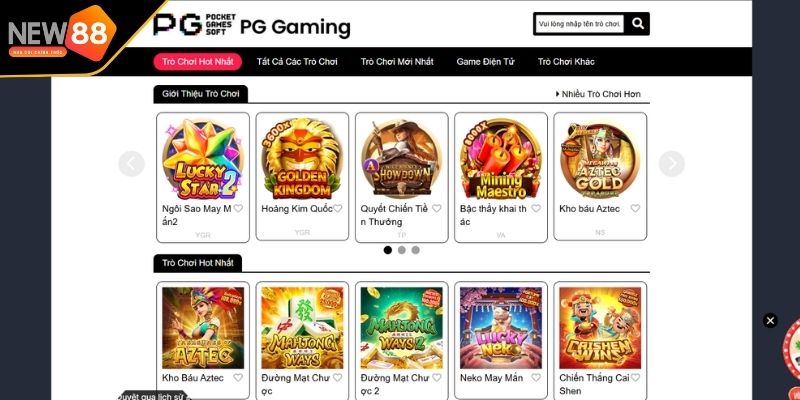 Thông tin cơ bản về sảnh chơi PG nổ hũ